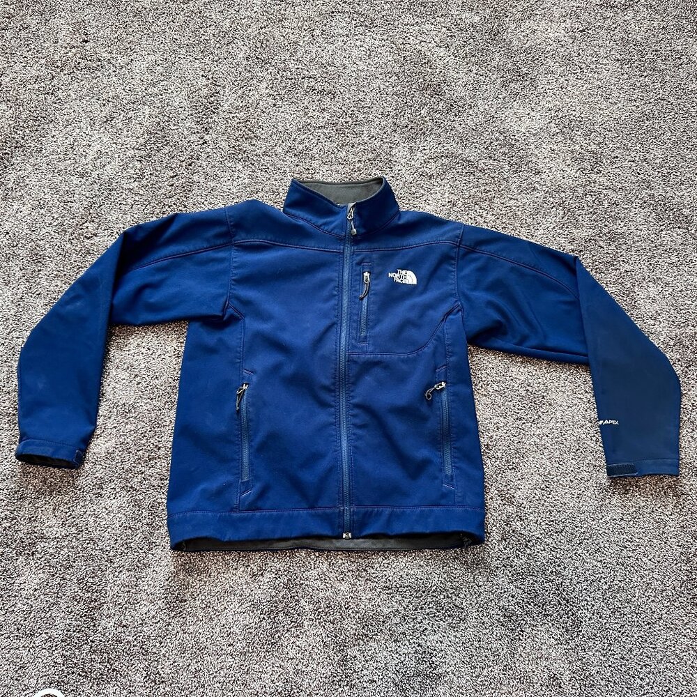 The North Face Apex Softshell Jacket Navy Blue - Men’s Medium